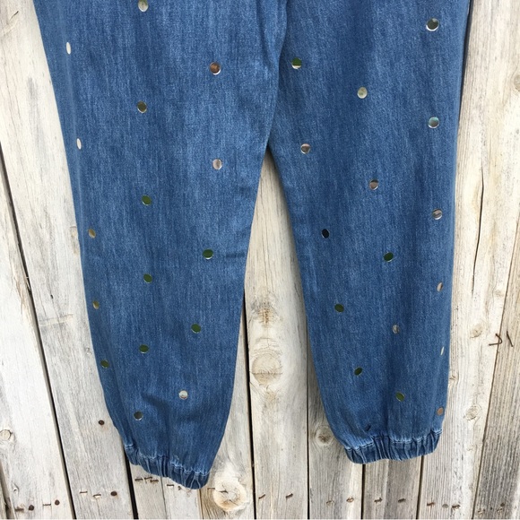 NWT Juicy Couture Del Mar Denim Jogger Pant Blue Wash XL - Picture 13 of 15